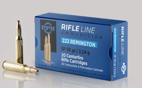 PPU 222 Remington 50gr Soft Point Ammunition