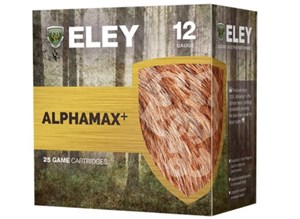 ELEY
EA12324
ALPHAMAX FIELD LOAD
12 GAUGE, #4, 32GR
AMMUNITION
1312 FPS

SPECIAL
$22.90 /PER 25
$195 /PER 250