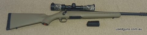 Ruger ranch .223, low round count, truck gun, flash hider/ Muzzle break, scope not included, spare 5 round, prefer txt.