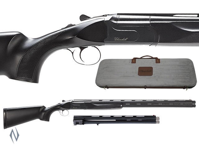 AKKAR CHURCHILL 12G 20" & 30" COMBO EJECTOR BLACK SYNTHETIC