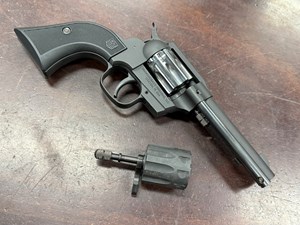 DIAMONDBACK FIREARMS
SIDEKICK
22LR / 22WMR - TWO CYLINDERS
9 SHOT
4.5" BARREL
CHECKERED POLYMER GRIPS
DOUBLE & SINGLE ACTION TRIGGER
CERAKOTE ALL WEATHER FINISH
BLACK CERAKOTE
#SKB8000

EXC+ $395