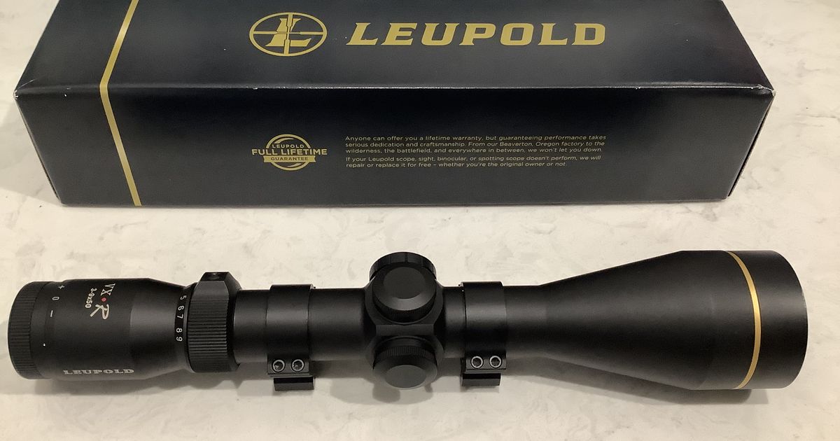 Leupold Firedot 3-9 x 50 Plus A Few Oddments