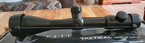 Scope in excellent condition. Great scope that had very little use and doesnt even have ring marks. It is FFP and has the illuminated BTR-Mil reticle.
