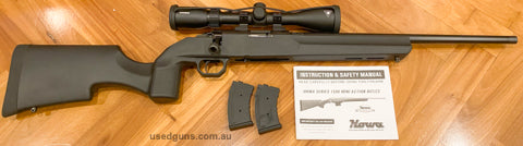 Howa model 1100 22LR in very good condition with little use, and has no marks, rust or scratches Purchased new in 2021 with a Ranger 3-9x42 scope, a well-balanc