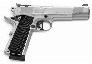 CHIAPPA
1911 EMPIRE GRADE 
CHROME
9MM
10 SHOT
5 INCH BARREL
ADJUSTABLE REAR SIGHT
G10 BLACK GRIPS

SPECIAL NEW $629
