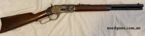 Has seen little use, less than 100 rounds fired. Has a scratch on the stock and is missing the catch on the dust cover, however it still operates well.