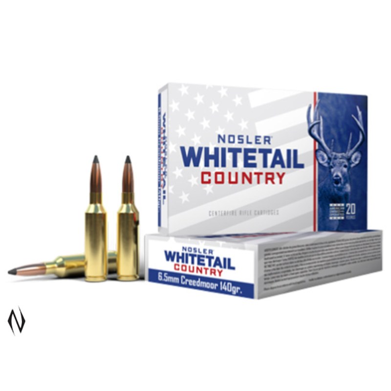 NOSLER WHITETAIL AMMO 6.5 CREEDMOOR 140GR SB SP 20PK