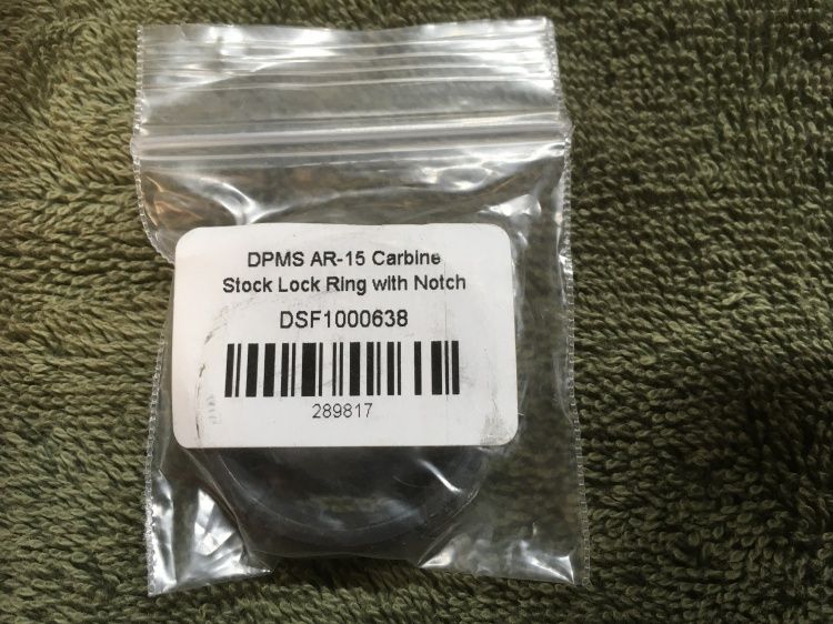 AR buffer tube lock ring