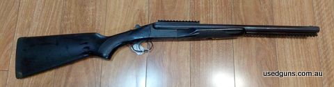 Good Condition 12 Gauge Boito Double Defense - Great double barrel Pigging Shot Gun. Some rub marks. Single trigger Fibre optic sight Fixed IC chokes Black synt