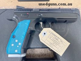 An excellent as new CZ Shadow 2 pistol in 9mm. Fitted with a 120mm barrel, this pistol has done very little work and presents as new. Comes with CZ case, access