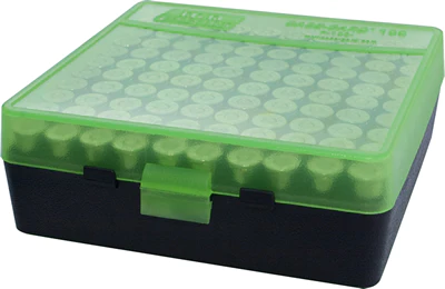 MTM 100RD AMMO BOX PISTOL 10MM / 45ACP