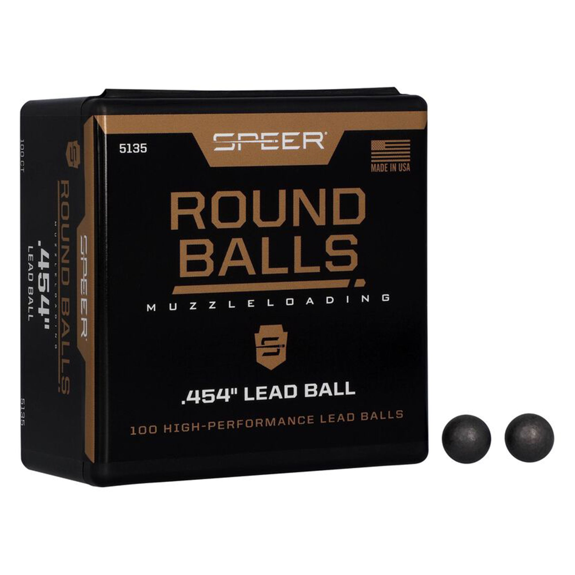 .454" 141gr Lead Round Ball