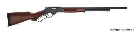 Henry H018G 410R 19.75 inch barrel with semi buckhorn sight. A full choke tube is supplied, and additional options are available from the Henry store. The high-