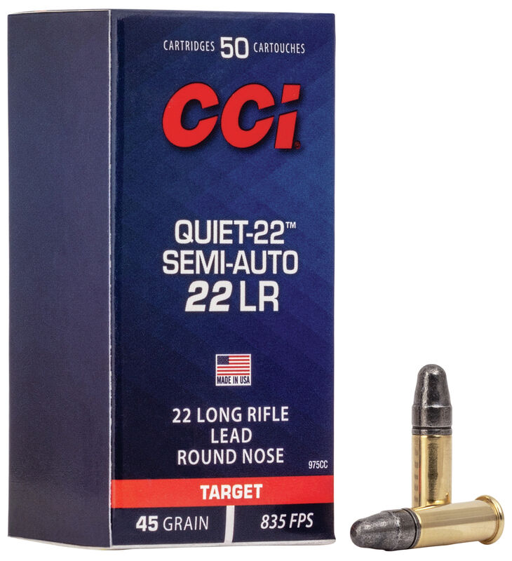 CCI 22LR QUIET SEMI AUTO 45GR LRN 835FPS - 50pk  Brick price $100