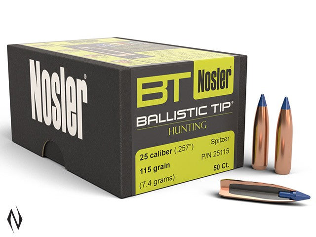 NOSLER 257 115GR BALLISTIC TIP 50PK