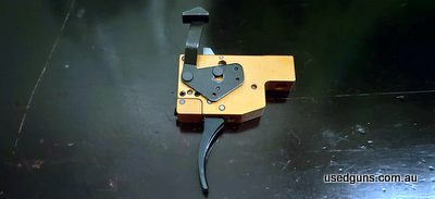 Immaculate condition 2 stage adjustable trigger for Tikka T3/T3x/T1x. 1st stage is set at 8 oz. (nonadjustable), 2nd stage is adjustable from 1-3lbs. The lighte