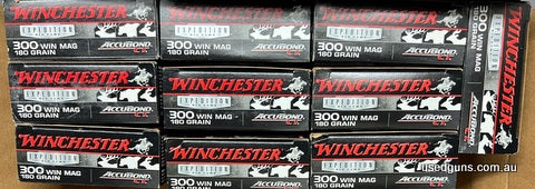 Case of 200 Winchester 300 Win Mag ammo with 180gr Accubond CT projectiles. Super cheap. In store pick up only.