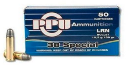 PPU 38SPECIAL 158GR LRN