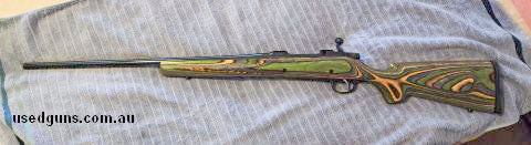 CZ 550 American in a Boyds laminate stock Comes with rings Set trigger, 2 small blemishes on top of barrel ( shown in photos) VGC postage extra