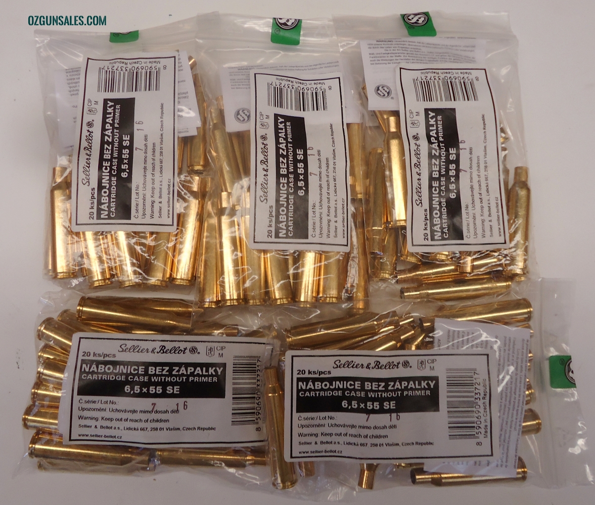 50 x Winchester 6.5 x 55 Swede New Brass