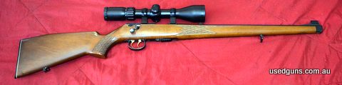 Anschutz 1418 in very good condition. Scope 3-9x50 cannot see make. Rear sight missing leaf. Price $1650 plus postage and handling