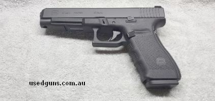 Purchased new. The big Glock 41 GEN4 shares similar dimension as a 1911. Barrel length is 135mm. Comes with 3 -10 round magazines. Factory box etc