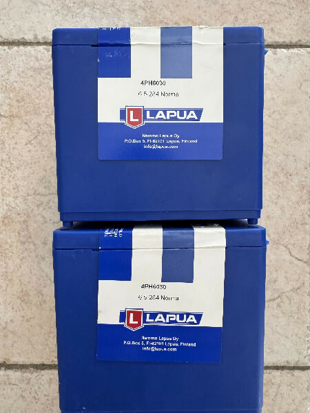 2x Lapua 6.5x 284 unopened Boxes of 100. $500 plus post