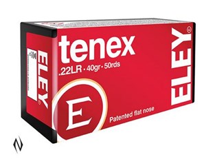 ELEY 
ELT
TENEX 
22LR, 40GR, 1085 FPS
AMMUNITION

$44.90 /PER 50
$404.10 /PER 500
$3749 /PER 5000