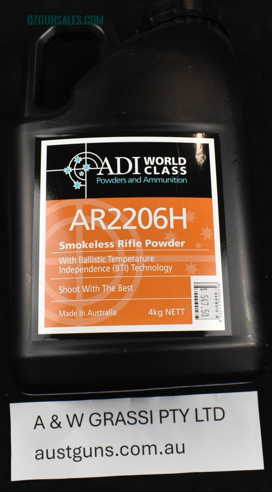 ADI AR 2206H 4KG TUB RIFLE POWDER....NEW!!