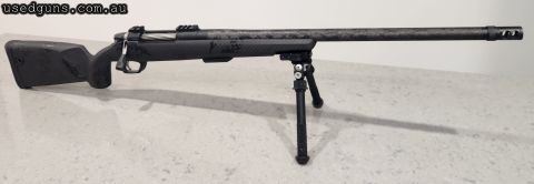 Gunwerks Magnus 300 PRC GLR titanium Action, 22" carbon barrel 13.5" LOP , muzzle brake, 2 piece pic rail, mini arca rail and GW bipod mount. Gunwerks rifle cas