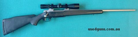 American made Charter 2000 Field King in 243 Win. Japanese Weaver Classic 3-9x40 scope in Leupold scope rings on Weaver Bases. Great lightweight hunting set up.