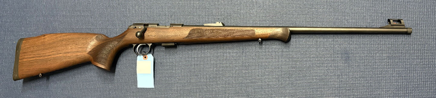 Safari firearms sale! Excellent condition CZ 457 Premium in 22LR. Woodwork excellent, retains its front sight hood. Schnabel forend. As new.