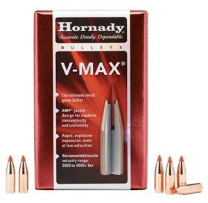 HORNADY
V-MAX - BULK PACK
POLYMER TIP
PROJECTILES

AVAILABLE IN
H22616 22CAL 50GR
H22716 22CAL 55GR 

SPECIAL 
$89.90 /PER 250