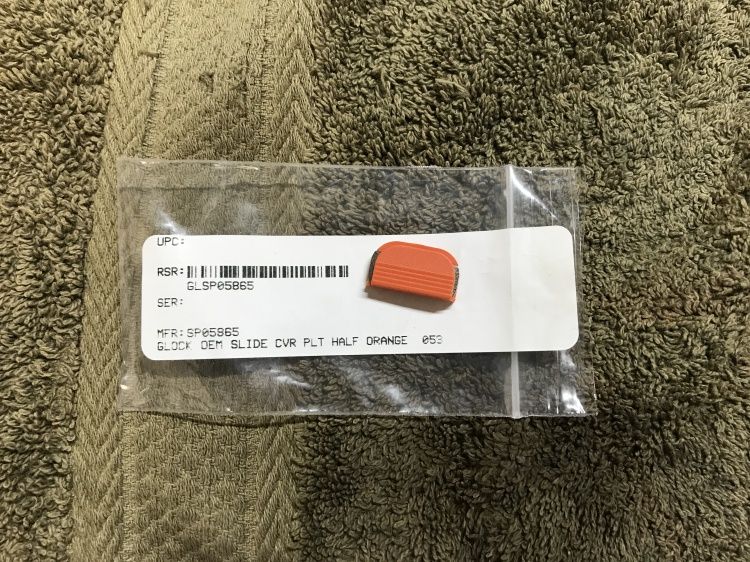 Glock half slide Back plate