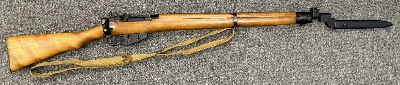 Irish Contract Fazakerley No.4 MKII (1955), rifle has matching numbers and comes with its original issued sling. The bayonet isn't matched to the rifle. The rif