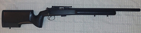 CZ455 Precision trainer in a Manners stock, mounting an MDT 20MOA rail. Shoots lights out with a light and crisp trigger. 5 Round magazine.