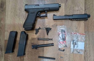 Gen 4 17a Comes with Zev duty slide, match grade barrel and all new springs and plastics inside Glock OEM slide, round count unknown but very minimal wear on ba