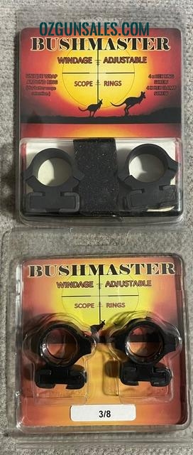Bushmaster 1" Rimfire Rifle Mounts