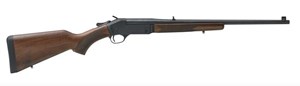 HENRY
H015
SINGLE SHOT
22" BARREL
OPEN SIGHTS
CLASSIC BLUED FINISH
AMERICAN WALNUT STOCK & FOREND

AVAILABLE IN
H015-4570 45/70 STEEL RECEIVER NEW $1095
H015-3030 30/30 WIN STEEL RECEIVER NEW $1095
H015-308 308 WIN STEEL RECEIVER NEW $1095
H015-357 357 MAGNUM STEEL RECEIVER NEW $1095

