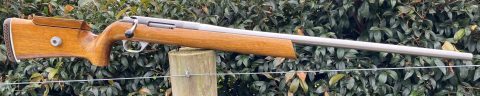 Neilson single shot target rifle, for parts or restoration. Rifle is fully functional and still shoots ok but barrel needs preplacing to be competitive. Is NOT 