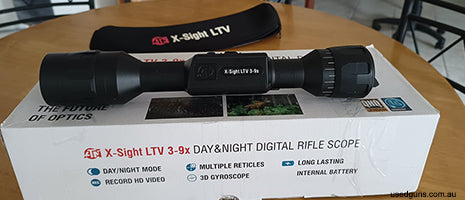 Lightweight digital night vision scope with daytime mode. Includes all accessories including charging cable, scope rings and IR illuminator. One shot zero funct