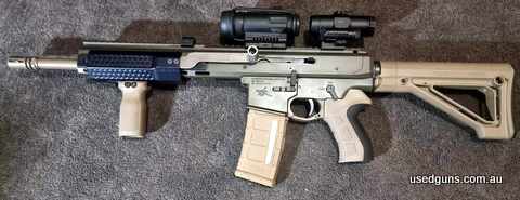 Purchased brand new, approx 100 rounds fired Cerakote in FDE & Olive Green Comes with FABA kit, 8 x 30 round magazines, 5 x 10 round magazines & hard case