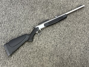 BERGARA 
BA13 TAKE DOWN
357 MAGNUM
SINGLE SHOT 
20 INCH FLUTED BARREL
STAINLESS STEEL
THREADED MUZZLE
SYNTHETIC STOCK AND FOREND
PIC RAIL
FIBER OPTIC OPEN SIGHTS

SPECIAL NEW $699