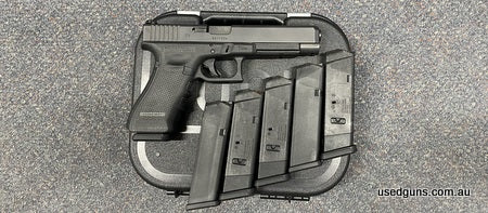 Very good condition Glock 34 Gen 4. Comes cased with 6 magazines. $30 post to your dealer Australia Wide except regional WA. 2 month lay-by available with a 20%