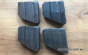 303 Magazine Lot, 3 Australian, 1 British, Aussie ones are 2 x MA Lithgow, 1 x OA Orange arsenal, British one has retaining ring, all are very good + condition,