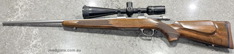 Sako 85 Hunter stainless, Set Trigger. MeOpta 6-18 x 50. Short action. Excellent Condition. More pictures available.