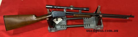 Hi here‚Äö√Ñ√¥s a great little fun 22 made by Winchester its model is 1906 and its a pump action.a great little busting busting rifle for just have a lot of fun