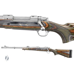 RUGER
77LRSG375
77 GUIDE GUN LEFT HAND
375 RUGER
20" BARREL
MUZZLE BRAKE
OPEN SIGHTS
LAMINATE STOCK
NEW $2715