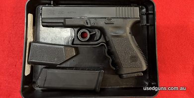 Glock 23C 40 S&W with 101mm barrel and 2 x 13 round magazines in good condition. For enquiries please call the store on 0746328258.