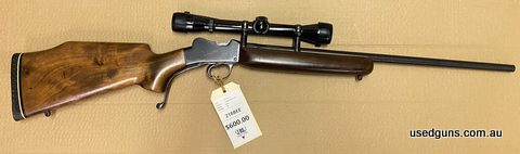 Very good condition BSA Martini Cadet chambered in 218 bee. Rare rifle comes with some brass and loaded ammunition with pick up of purchase. Handloader tool ava